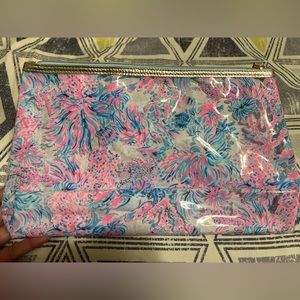 Lilly Pulitzer Large Cosmetic Bag Pouch Clutch New